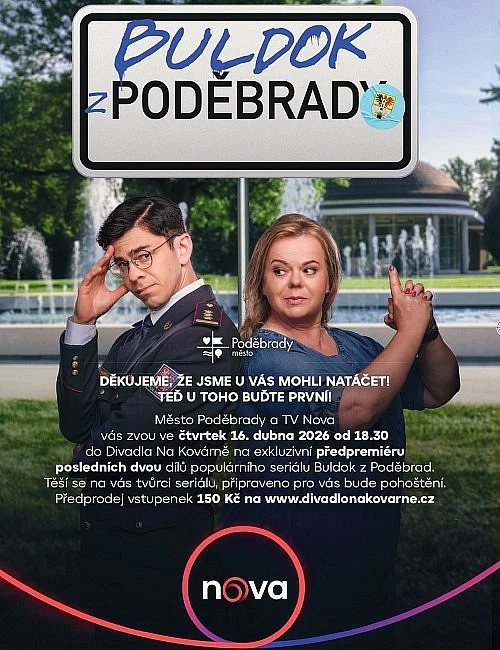Poděbrady na filmovém plátně! Zažijte exkluzivní předpremiéru seriálu Buldok z Poděbrad