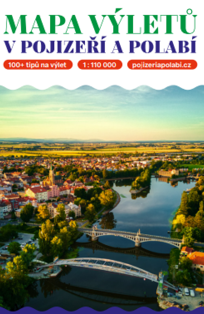 Mapa výletů v Pojizeří a Polabí